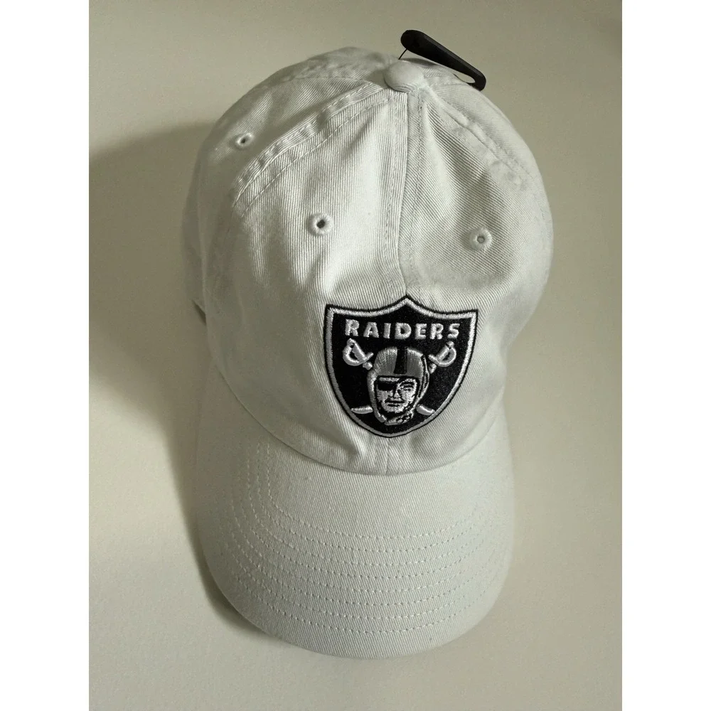 Mens Raiders baseball cap, white , one size fits all Hat